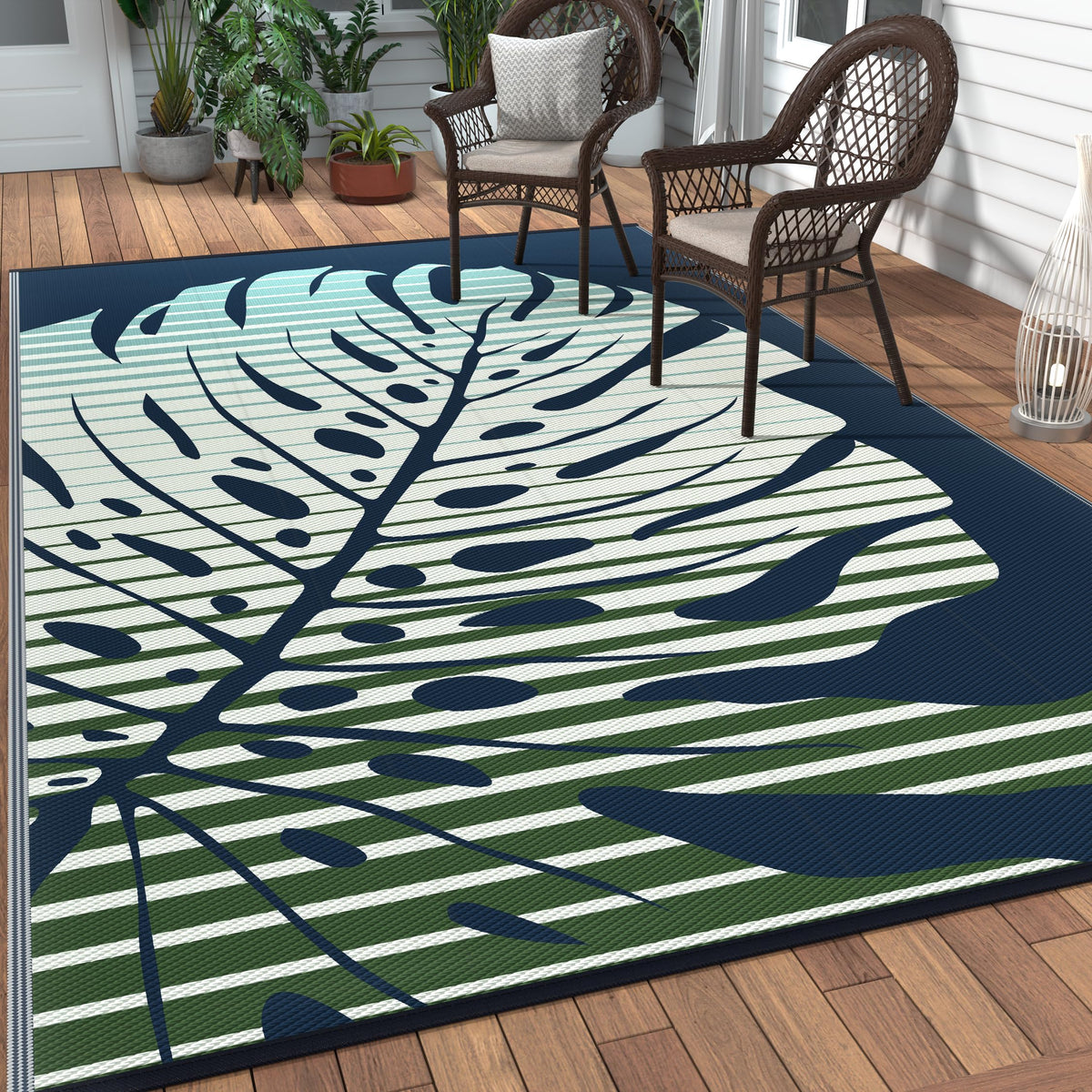 GENIMO alfombra frontal 6'x9' vista completa, resistencia y estilo