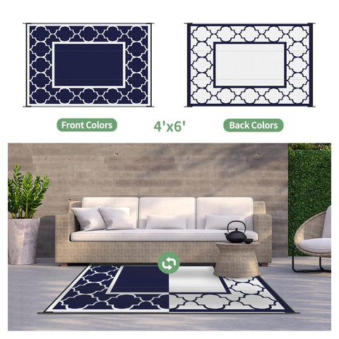 GENIMO alfombra plegada compacta fácil de transportar y guardar