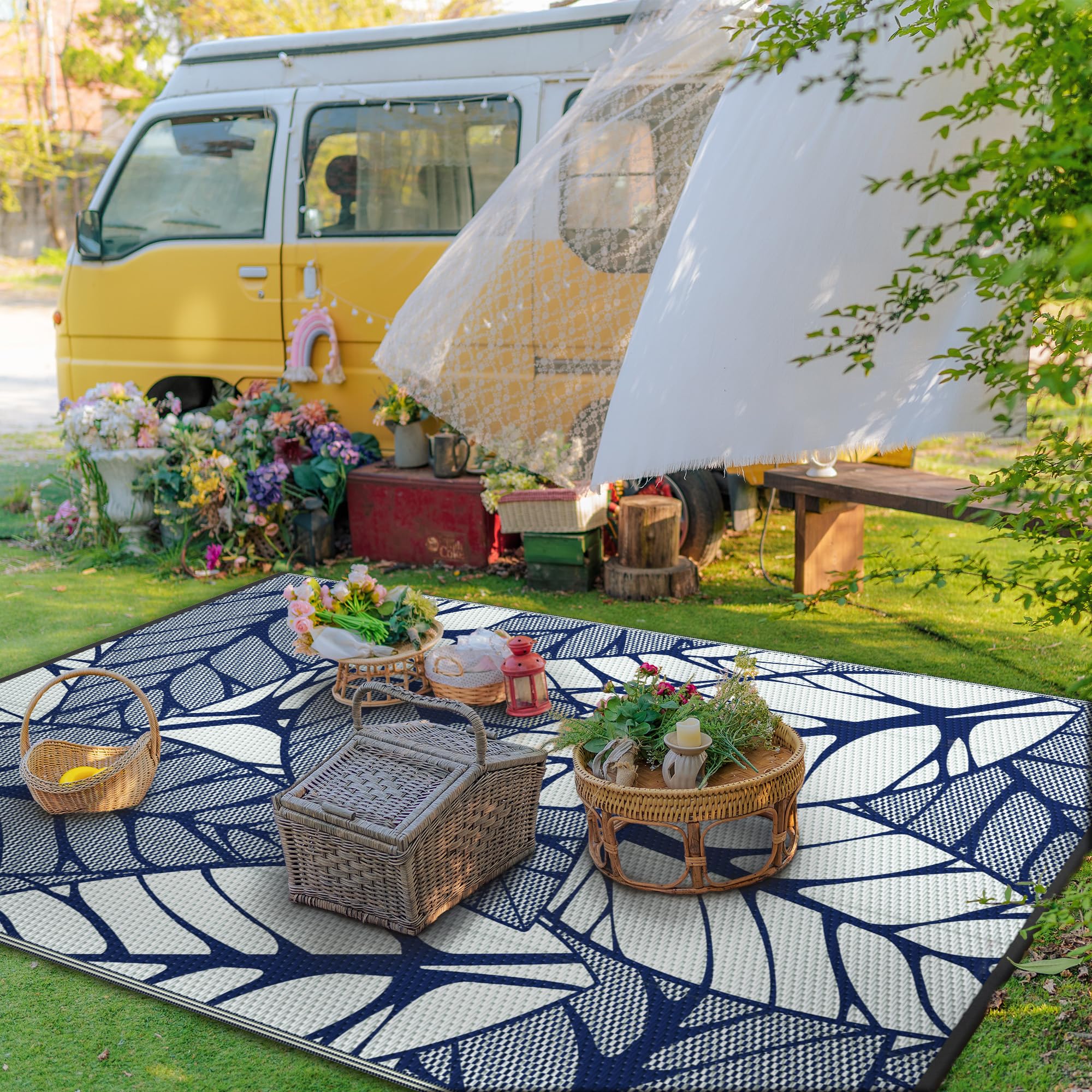 GENIMO alfombra plegada en funda para transporte compacto y práctico