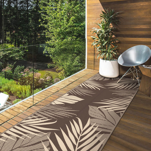 GENIMO alfombra plegada dentro de funda portable, ideal para camping y RV
