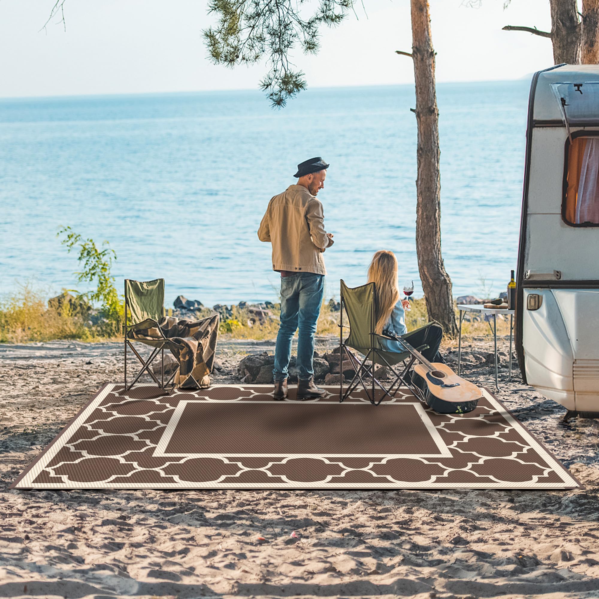GENIMO alfombra reversible mostrando ambos lados y versatilidad estética