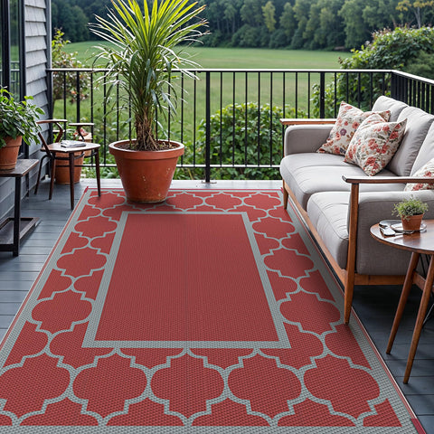 GENIMO alfombra reversible mostrando lado B, doble estilo práctico
