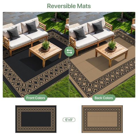 GENIMO alfombra en camping proporcionando zona cómoda y resistente