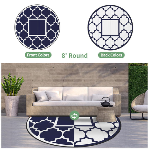 GENIMO comparación de tamaño 8' redonda, ideal como punto focal patio