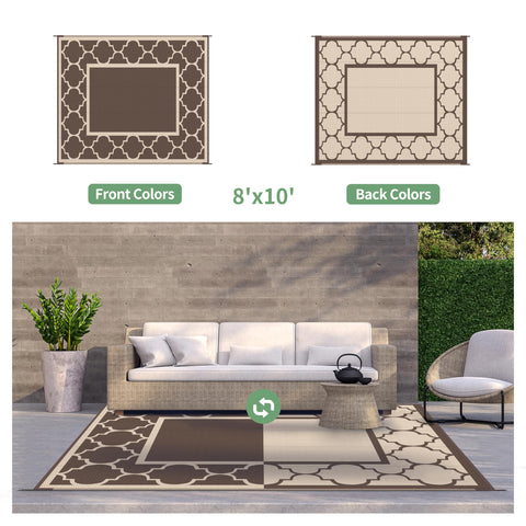 GENIMO alfombra 8'x10' con una persona para referencia de tamaño práctico