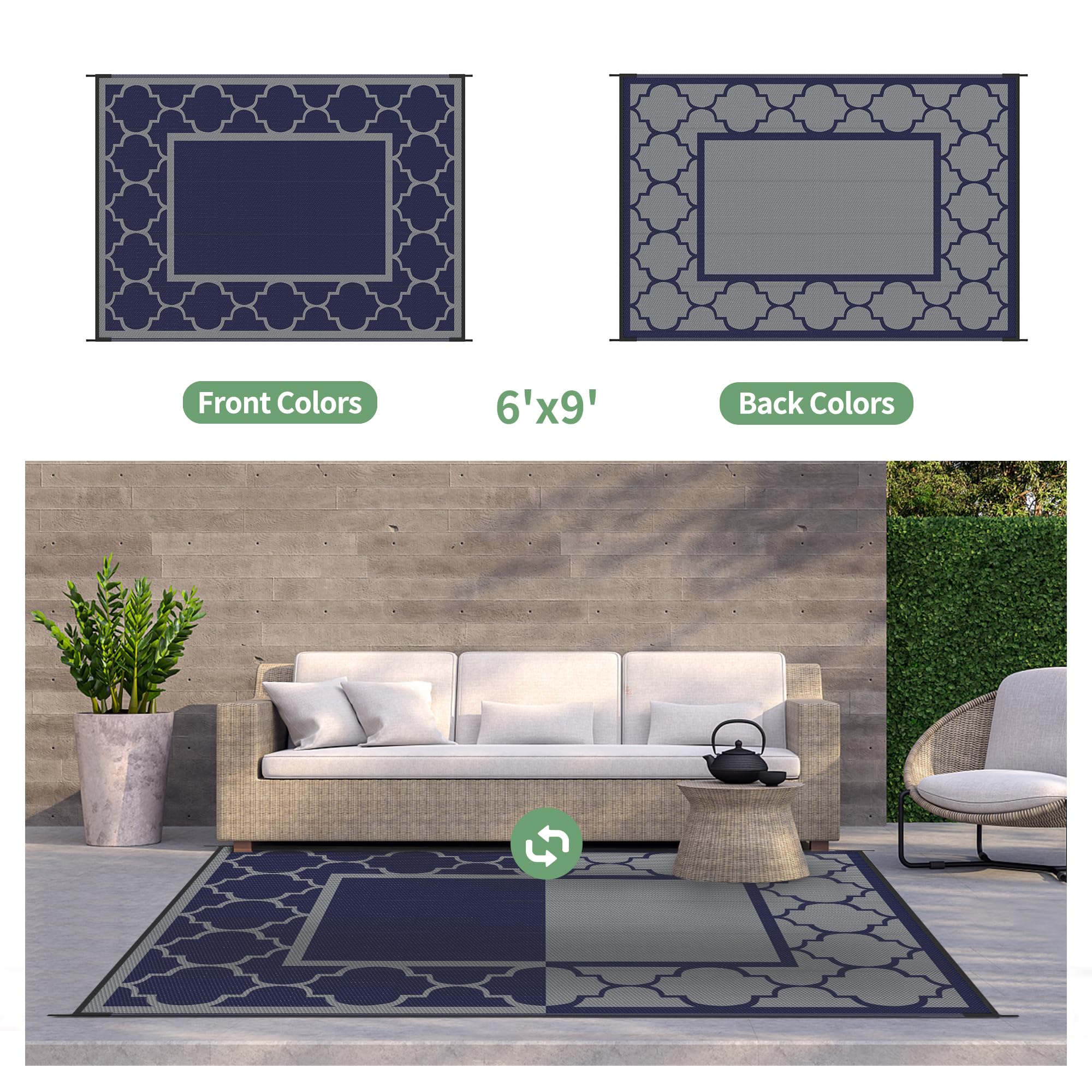 GENIMO alfombra junto a silla para mostrar escala y espacio útil