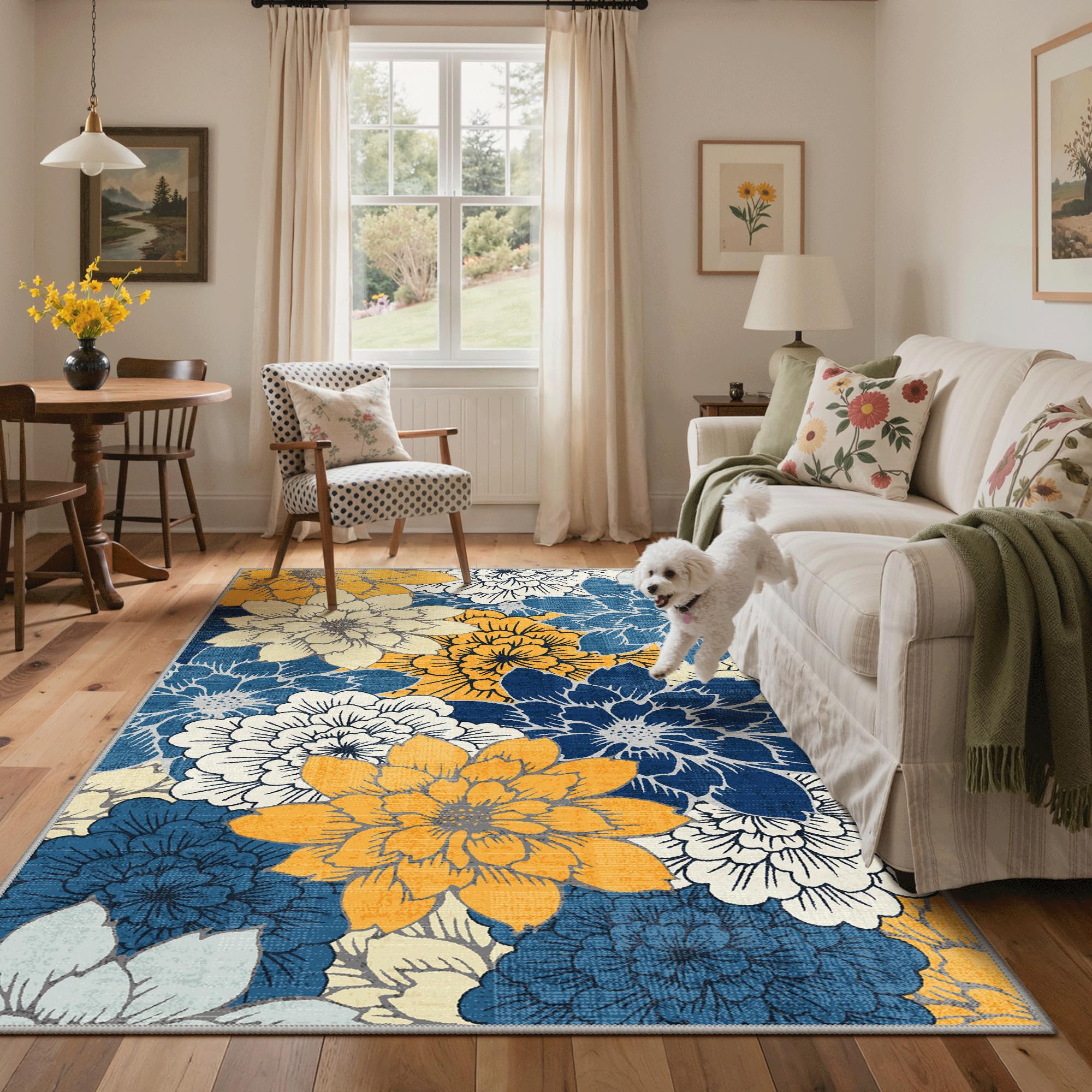 GENIMO alfombra en salón junto a sofá que aporta calidez y coherencia decorativa