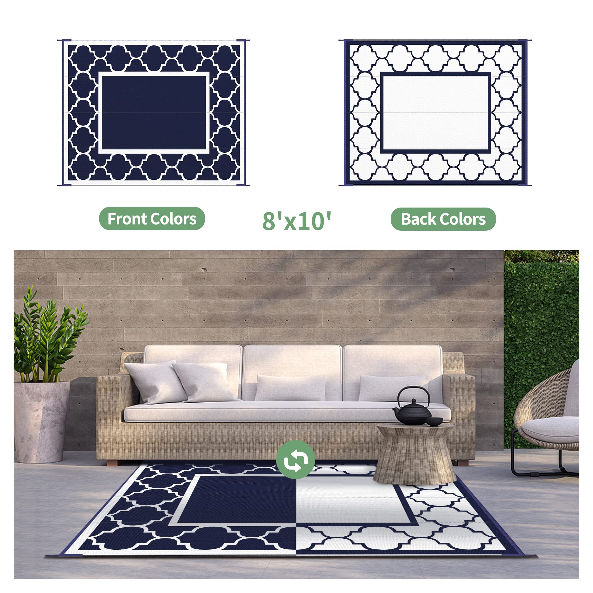 GENIMO alfombra en patio con muebles que mejora confort exterior