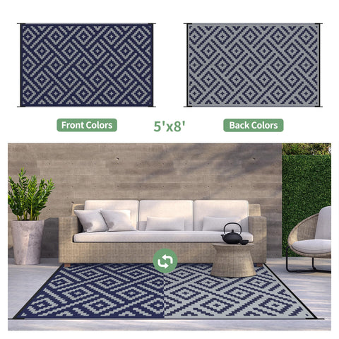 GENIMO alfombra en uso en patio aportando confort y estilo