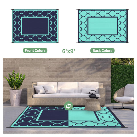 GENIMO alfombra extendida en camping, superficie limpia y portátil para picnic