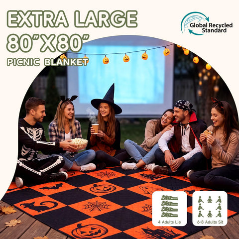 Genovega manta desplegada 80x80 pulgadas gran superficie para grupo