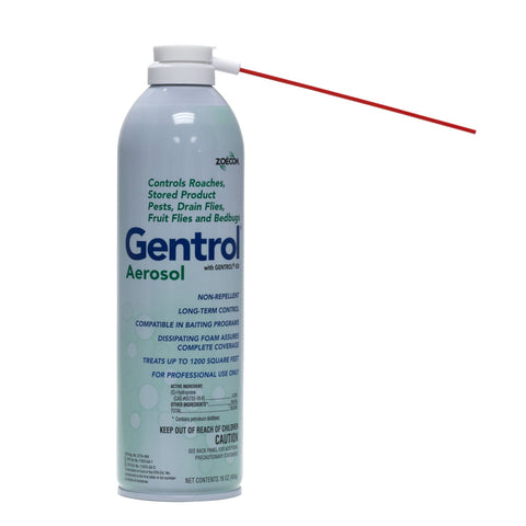 gentrol aerosol envase frontal mostrando etiqueta y beneficio de control prolongado