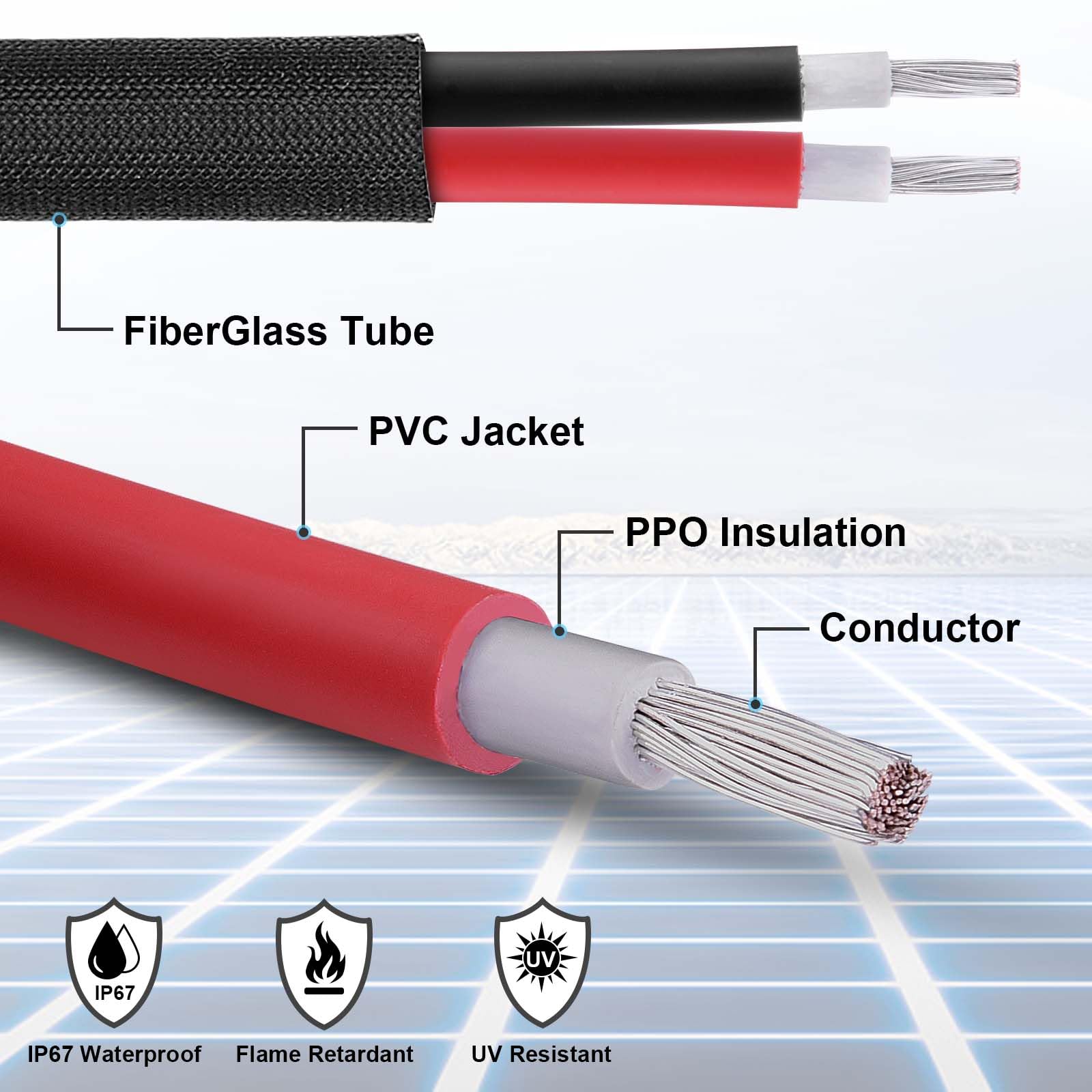 Geosiry conector hembra con cierre integrado para conexión segura