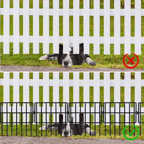 Getlay valla delimitando un parterre para proteger plantas contra conejos y excavaciones