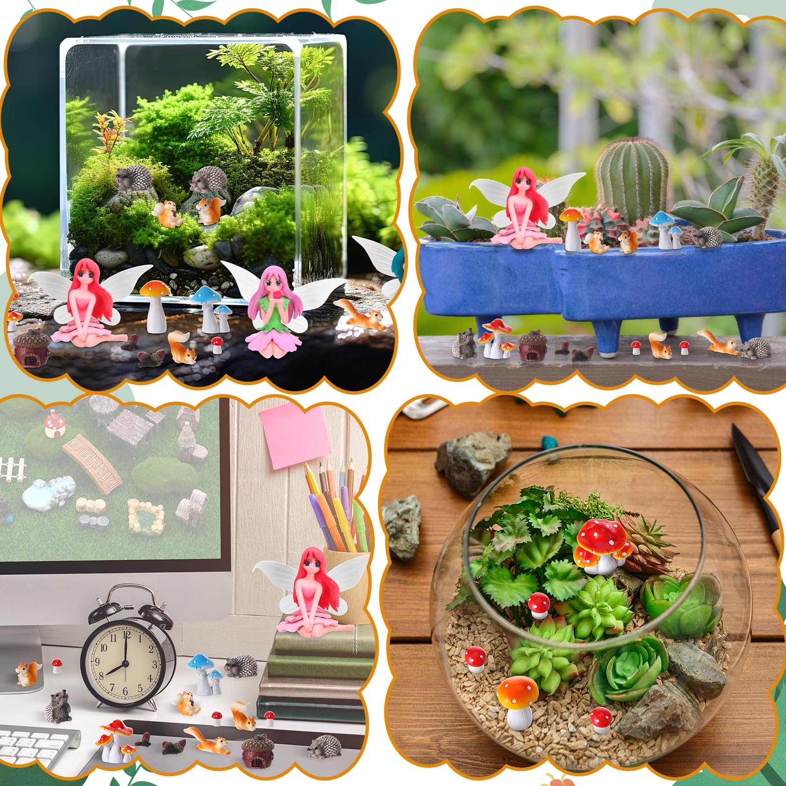 GGSTDDUP miniaturas instaladas en maceta con suculentas aportando encanto