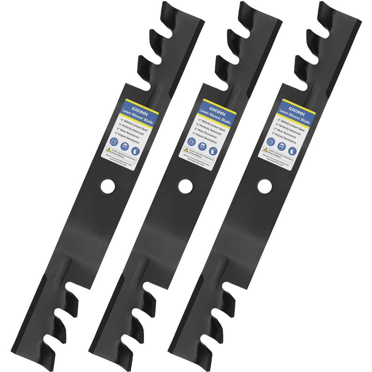 GICOOL cuchilla frente embalaje mostrando ajuste compatible y calidad