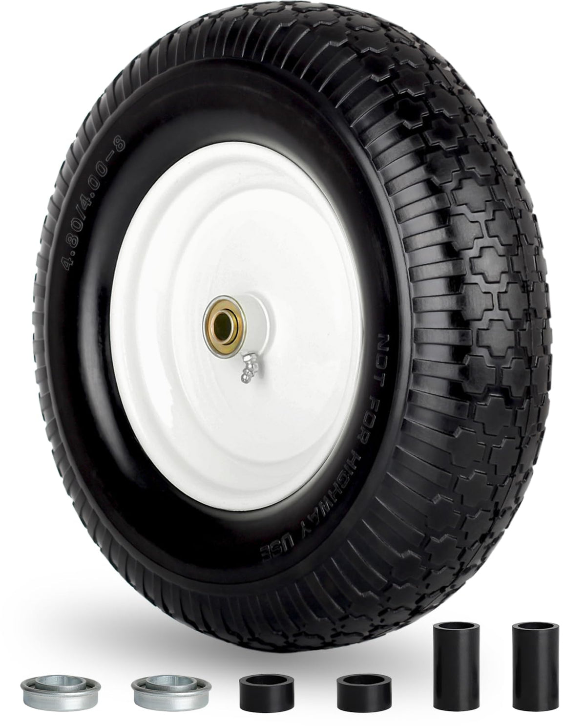 GICOOL rueda frontal 16" en primer plano mostrando diseño y resistencia