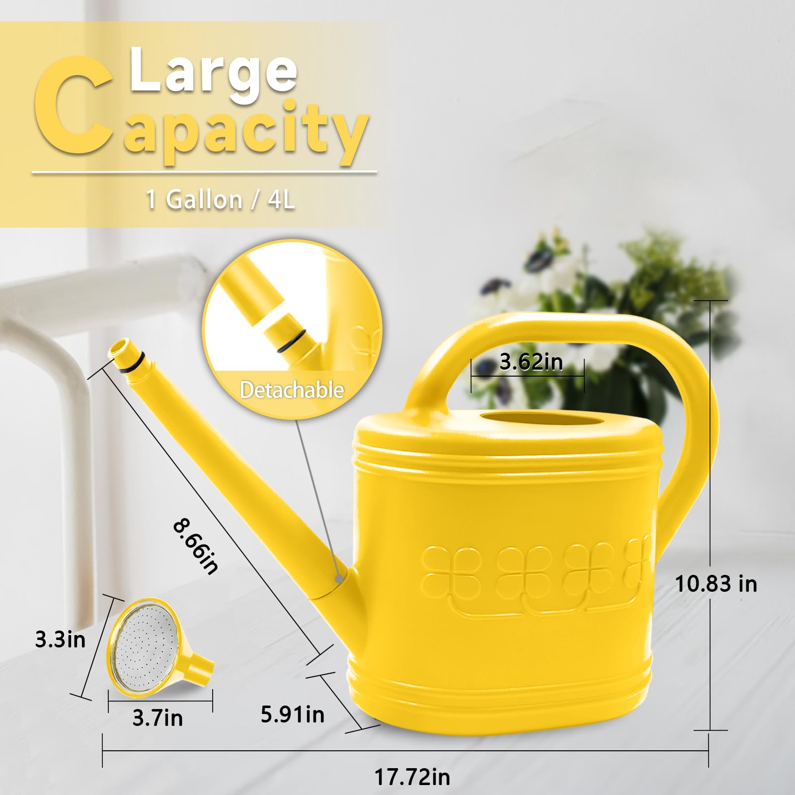 Giftsfaloy cabezal de acero inoxidable en primer plano, mayor durabilidad y flujo uniforme