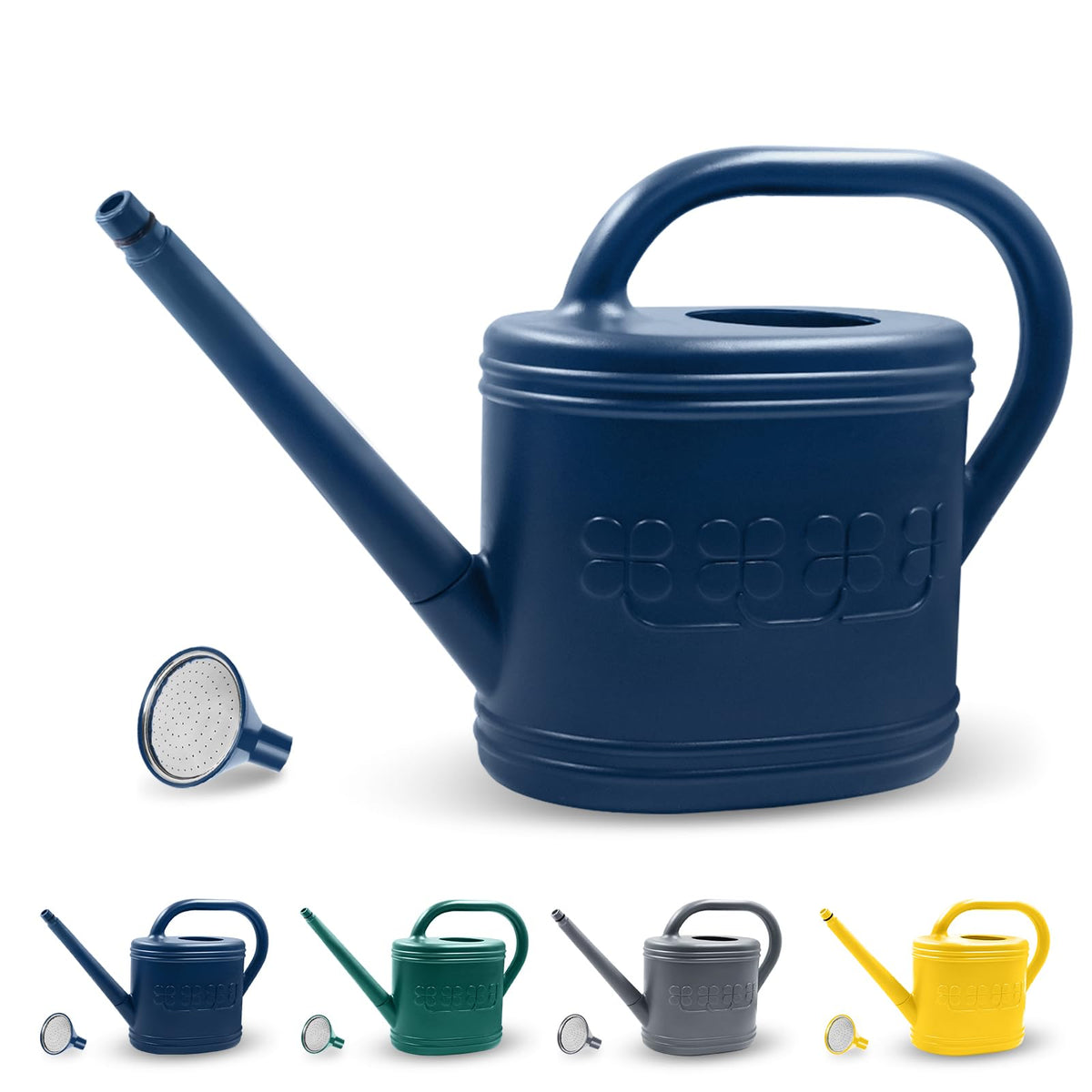 Giftsfaloy regadera frontal mostrando su tamaño y durabilidad