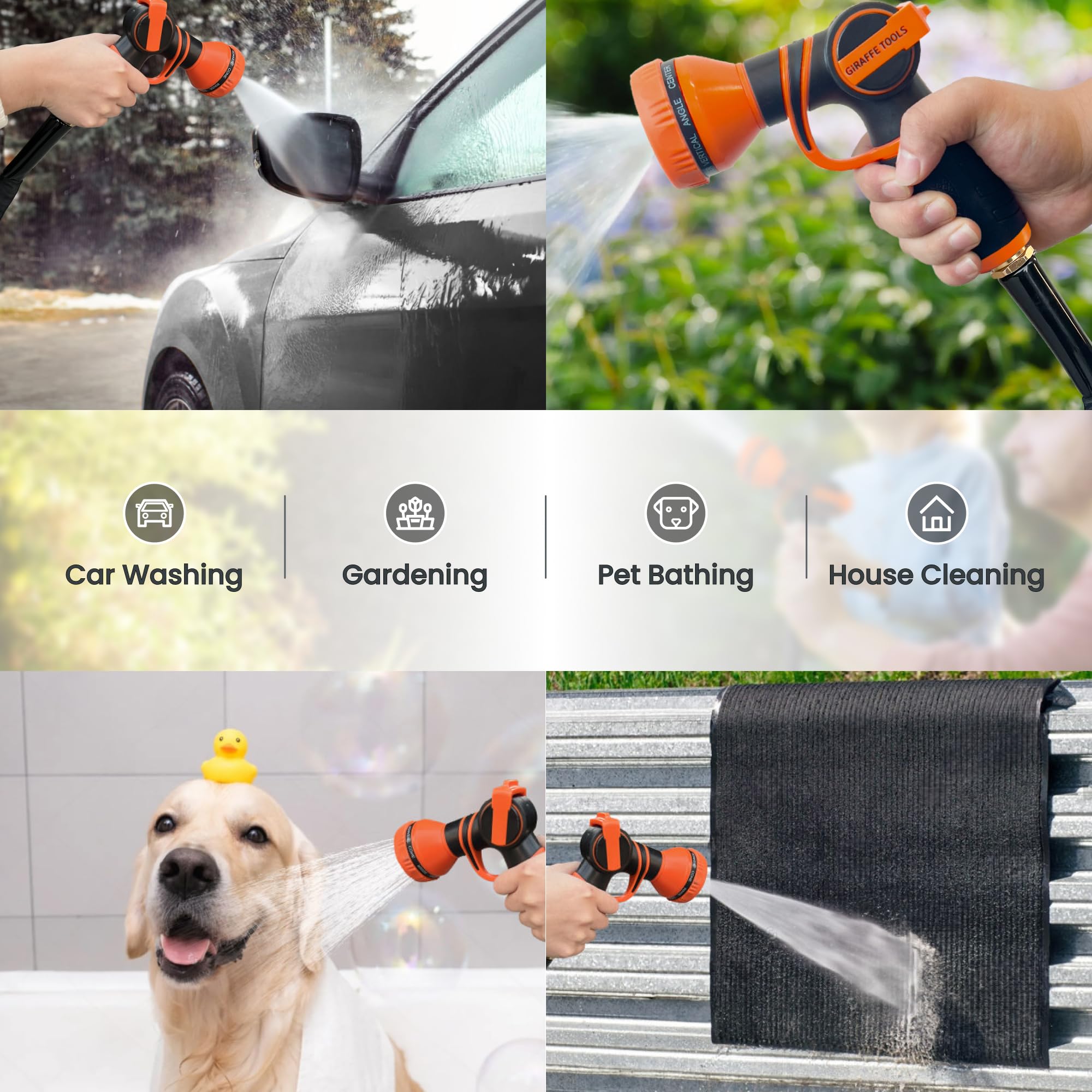 Giraffe Tools empaque con información de 24 meses de garantía y servicio