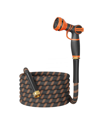 Giraffe Tools manguera vista frontal con empaque, durable y lista para usar