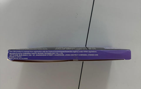 Glovv etiqueta con instrucciones que ayuda a uso seguro