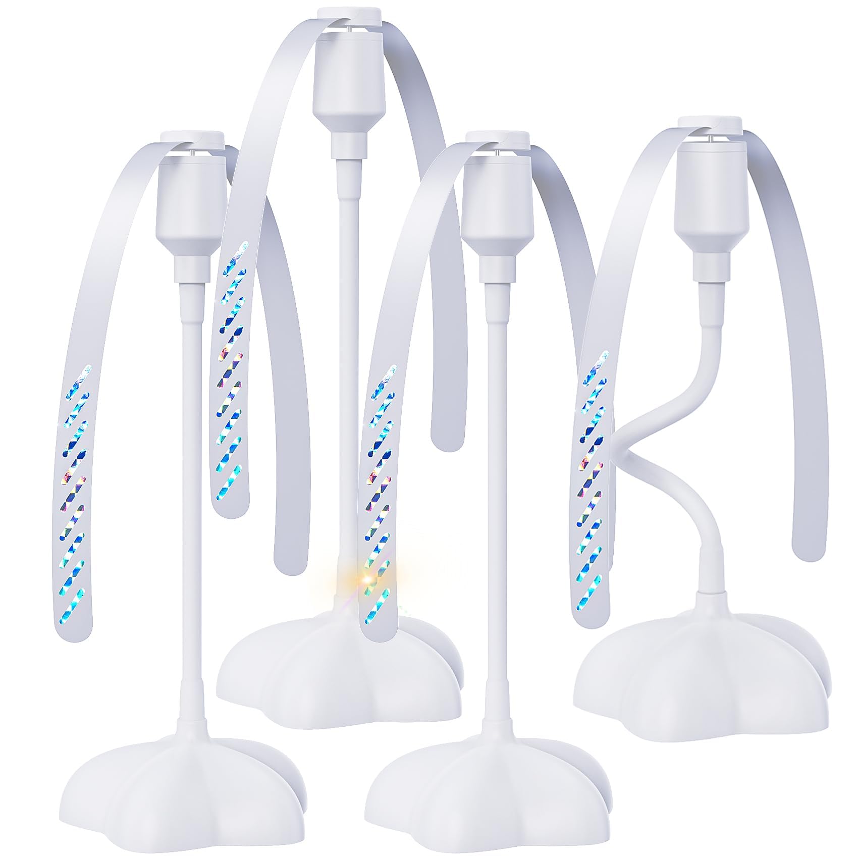 Glovv ventilador frente sobre mesa protegiendo comida