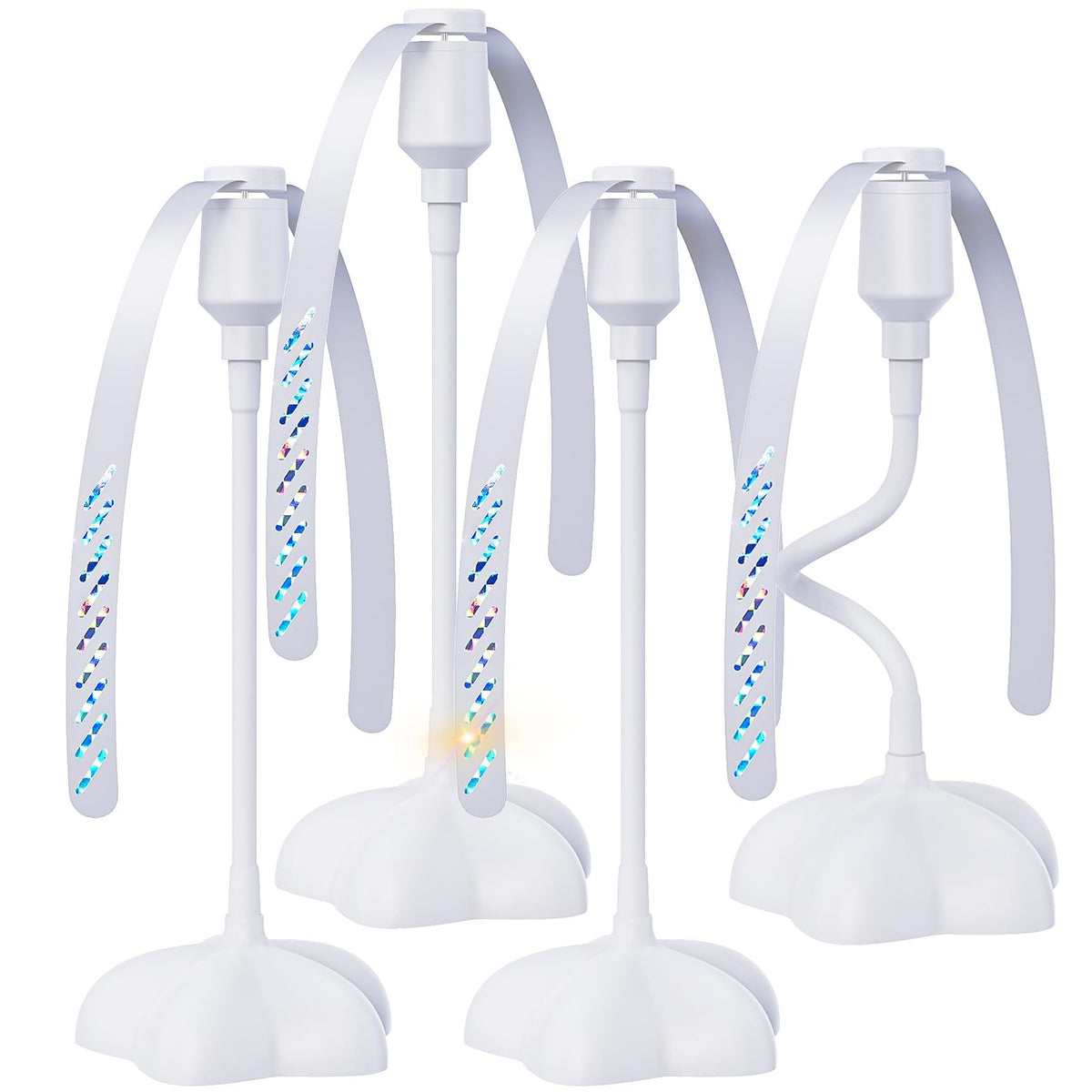 Glovv ventilador frente sobre mesa protegiendo comida