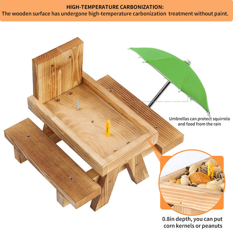 Gnodry comedero en jardín creando ambiente natural y decorativo