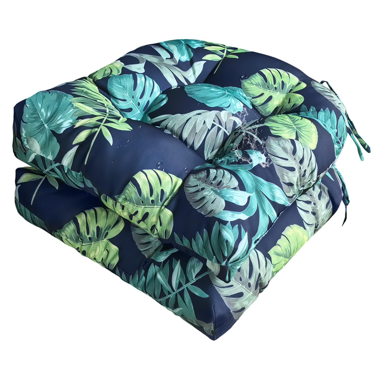 Gnostik cojín frontal floral navy mostrando estilo y protección