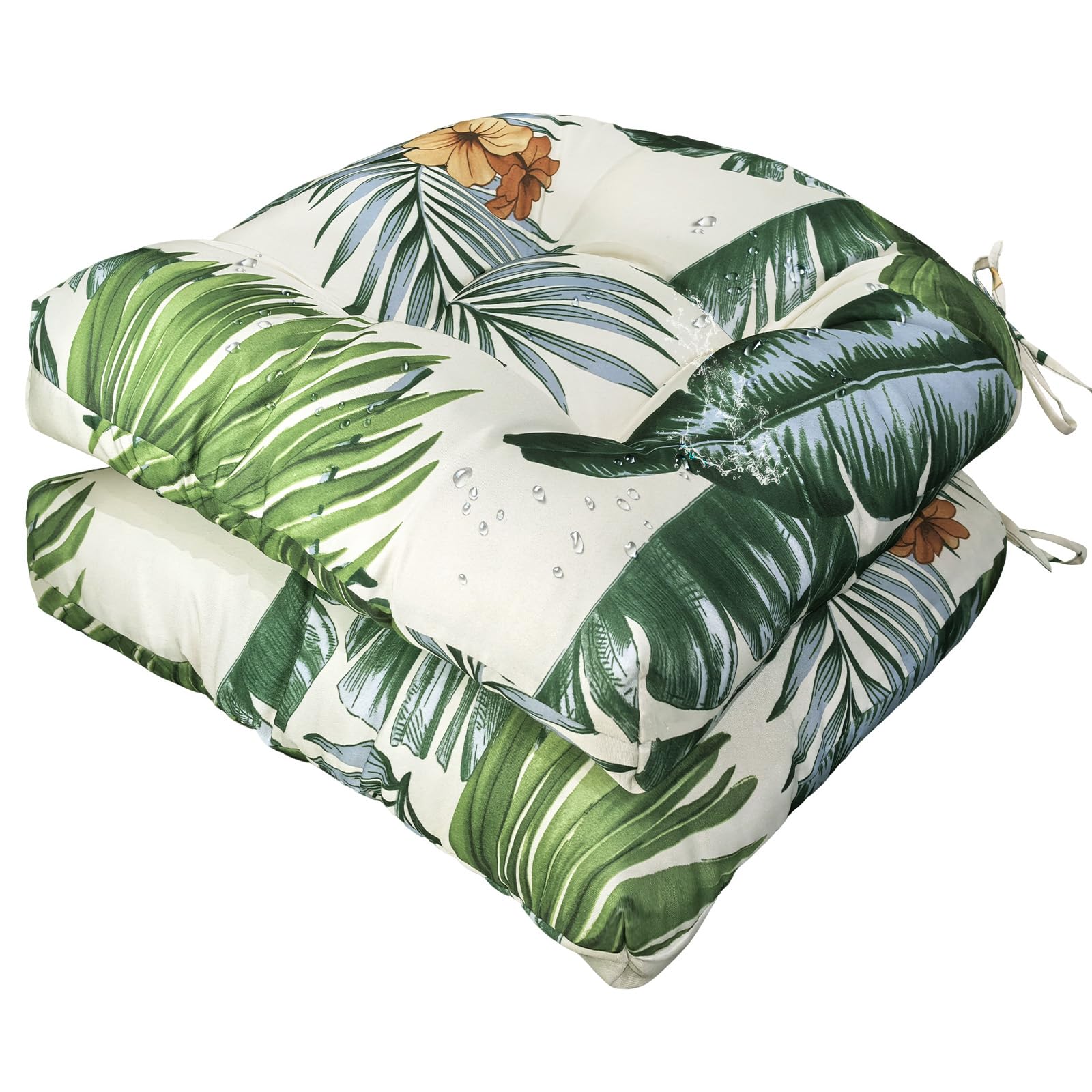 Gnostik vista frontal del cojín con estampado hawaiano y atractivo decorativo