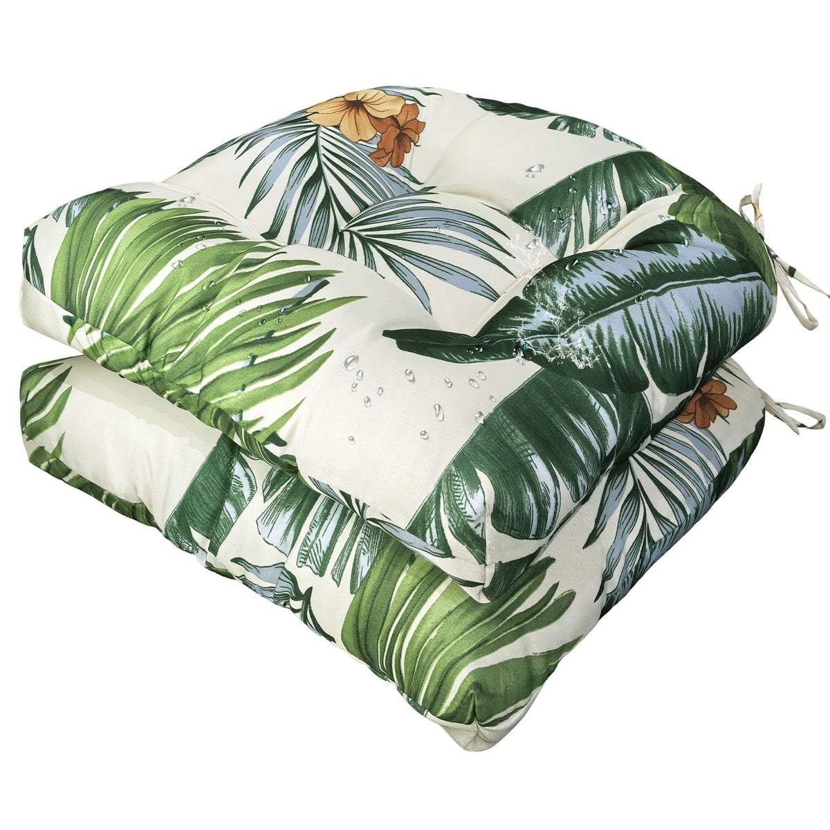 Gnostik vista frontal del cojín con estampado hawaiano y atractivo decorativo