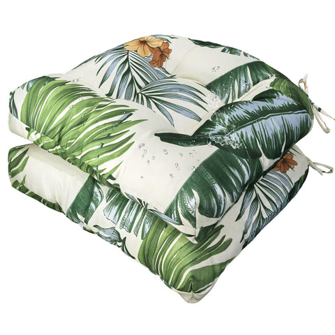 Gnostik vista frontal del cojín con estampado hawaiano y atractivo decorativo