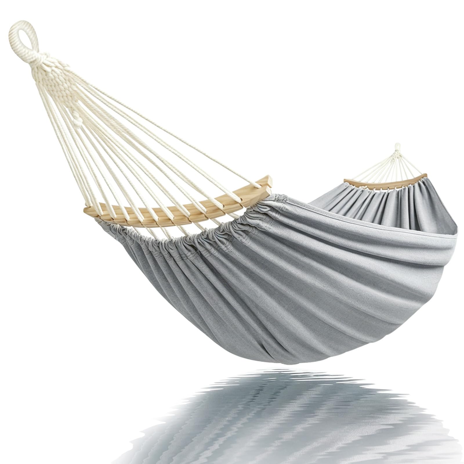GOCAN hamaca frontal colgada mostrando superficie amplia y confort