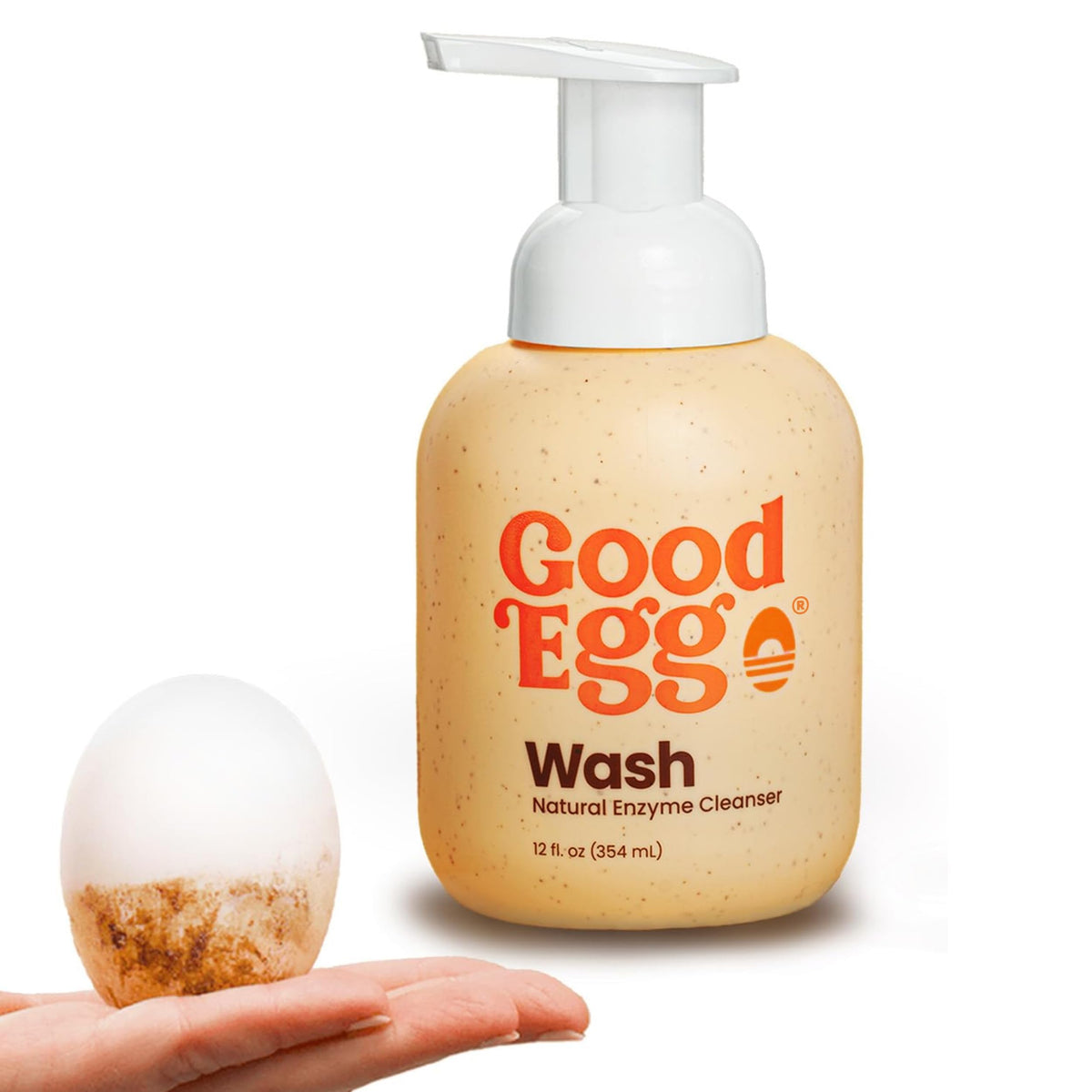 GoodEgg botella delantera mostrando diseño y uso práctico