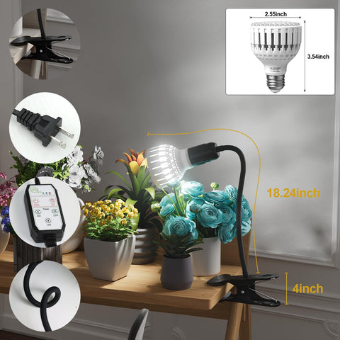 GooingTop close-up de diodos LED que optimizan crecimiento