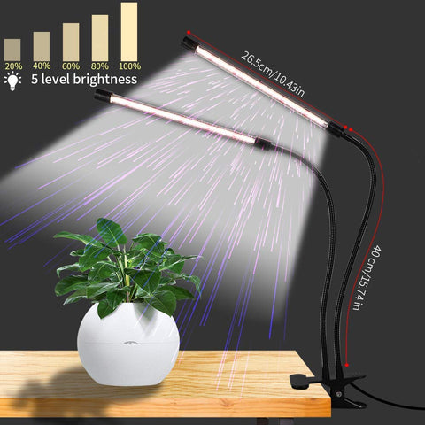GooingTop detalle de LEDs blancos y rojos mostrando espectro completo beneficioso