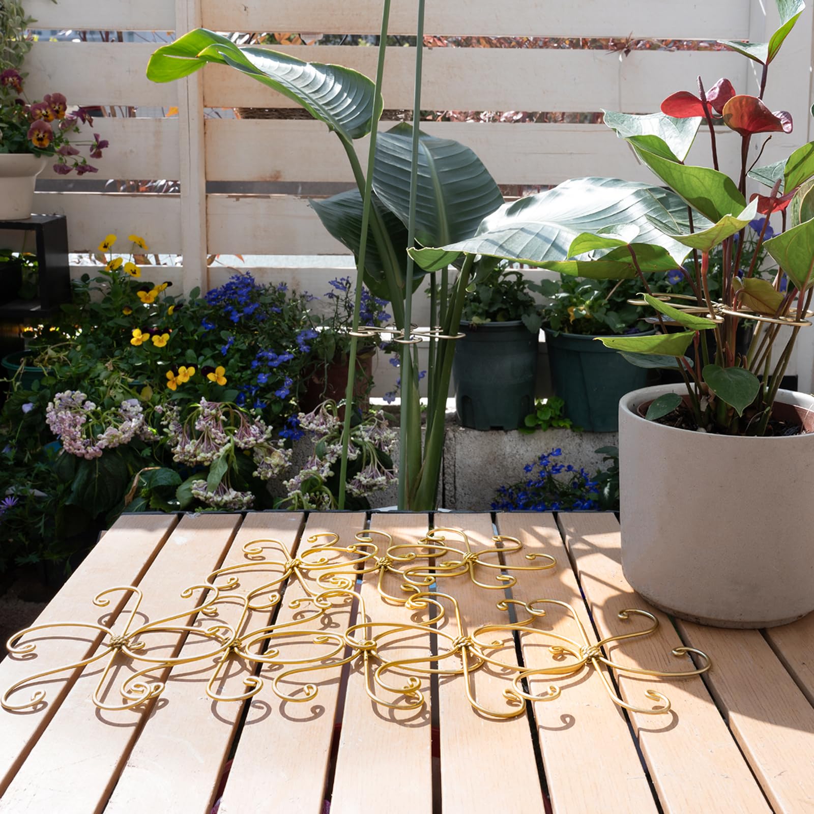 GOOOXIM estilo de vida con planta en interior, soporte discreto y decorativo