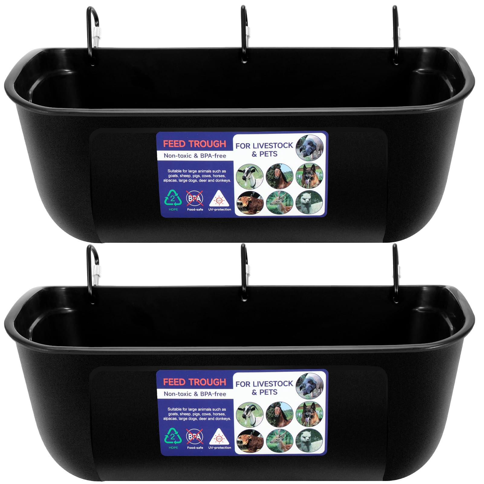 Goovilla comedero frontal pack 2 mostrando forma y capacidad