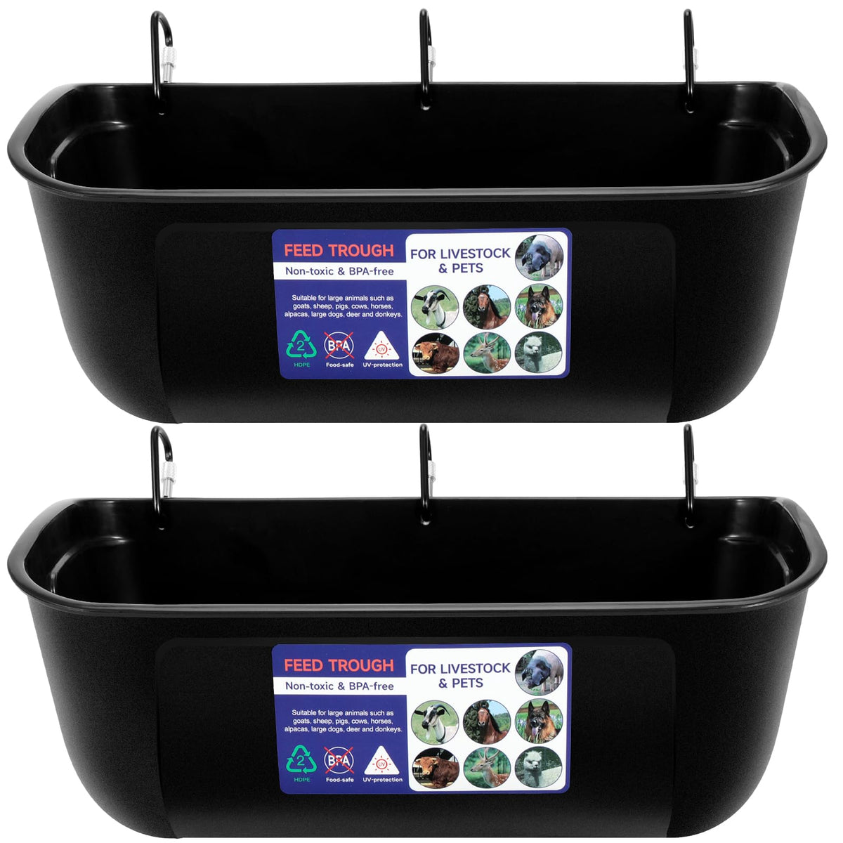 Goovilla comedero frontal pack 2 mostrando forma y capacidad