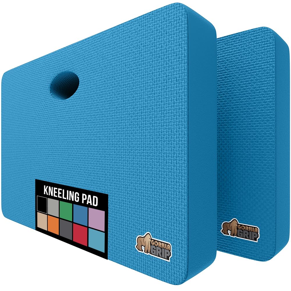 GORILLA GRIP empaque frontal mostrando almohadilla resistente y color azul verdadero