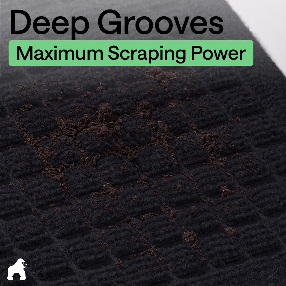 GORILLA GRIP ranuras y borde dam que retienen el agua eficazmente