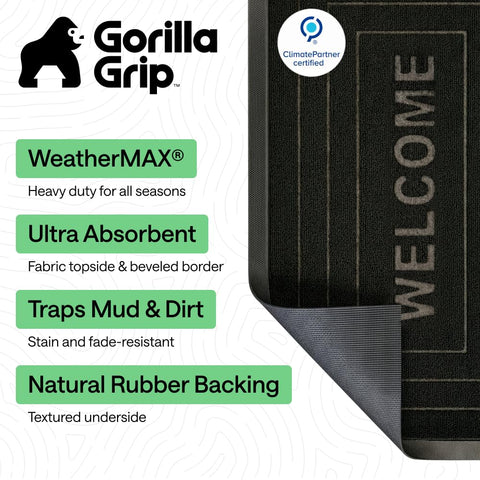 GORILLA GRIP textura cercana que muestra tejido resistente y fácil limpieza