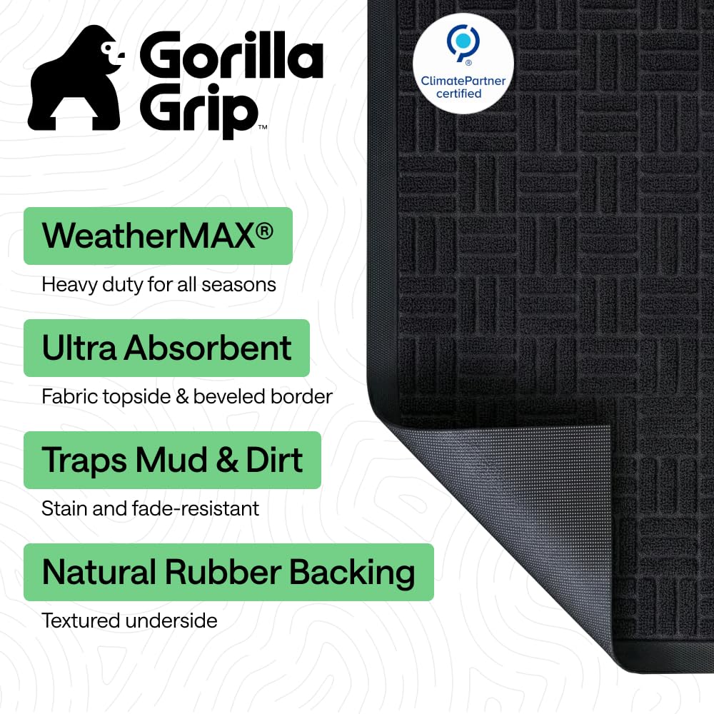 GORILLA GRIP primer plano de textura que atrapa suciedad eficazmente