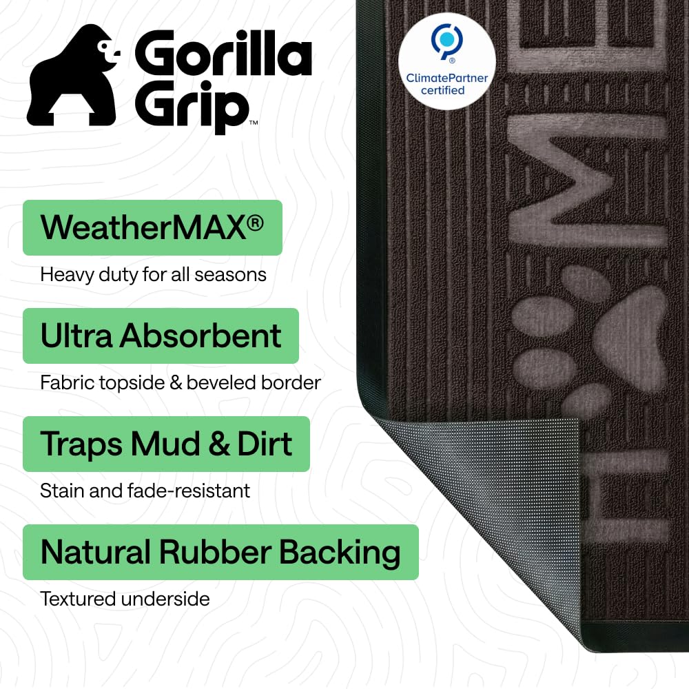 GORILLA GRIP primer plano de la textura que atrapa suciedad eficazmente