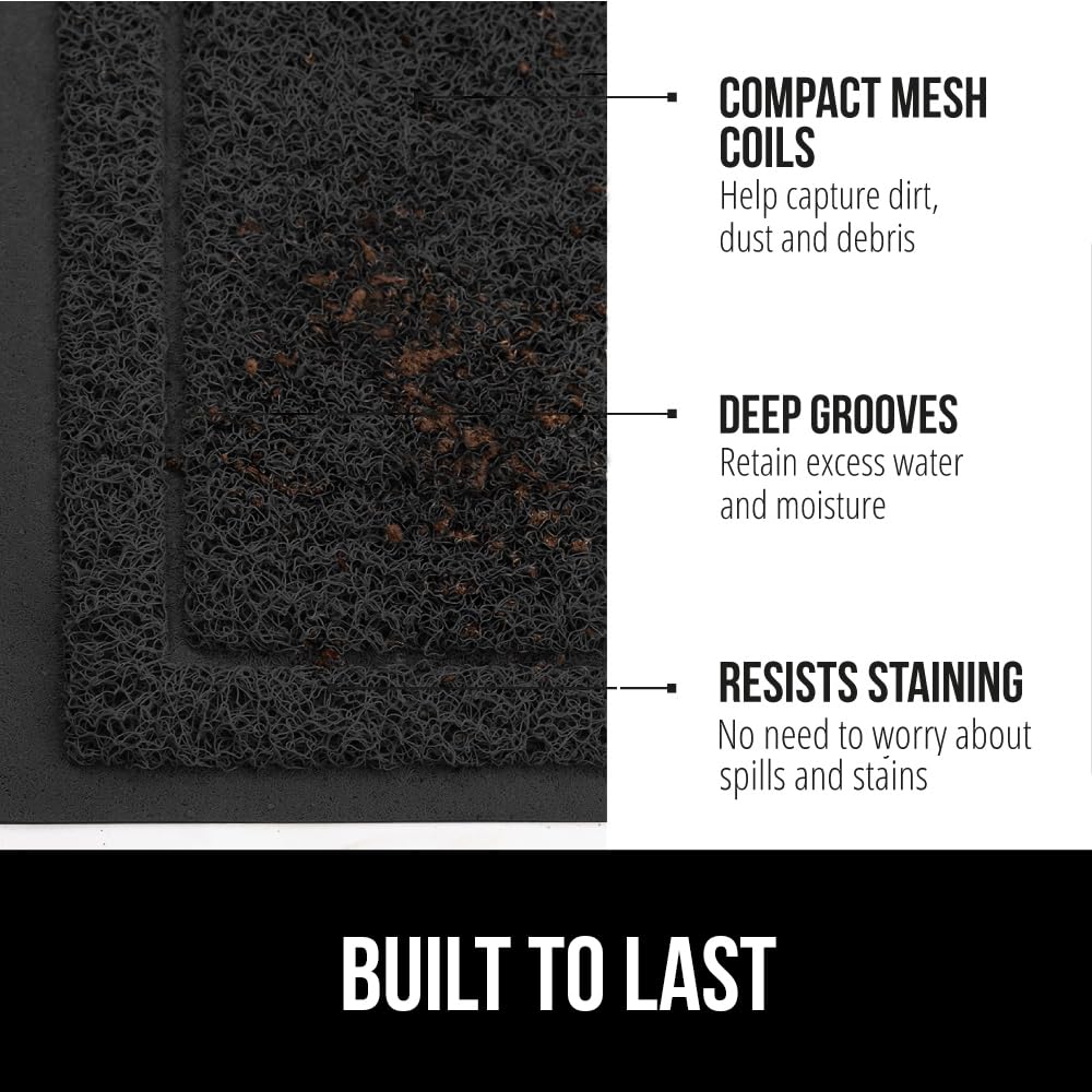 GORILLA GRIP textura de malla cercana que mejora raspado de suciedad