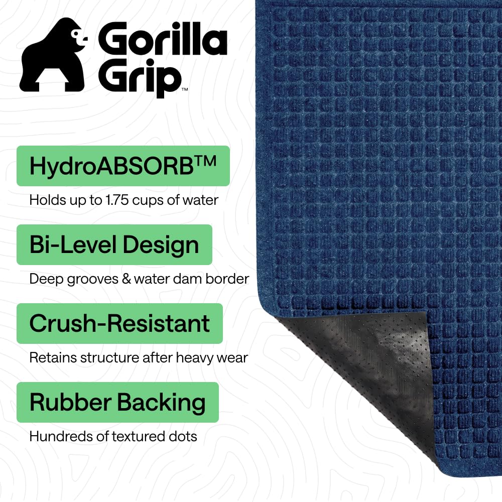 GORILLA GRIP textura superior detalle que absorbe líquido y suciedad