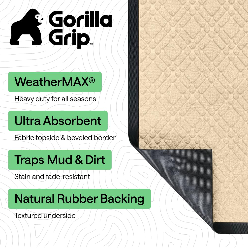GORILLA GRIP textura tejida en primer plano, captura eficaz de suciedad