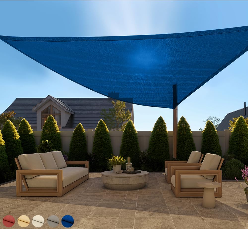 GORILLA GRIP toldo frontal azul mostrando cobertura y sombra