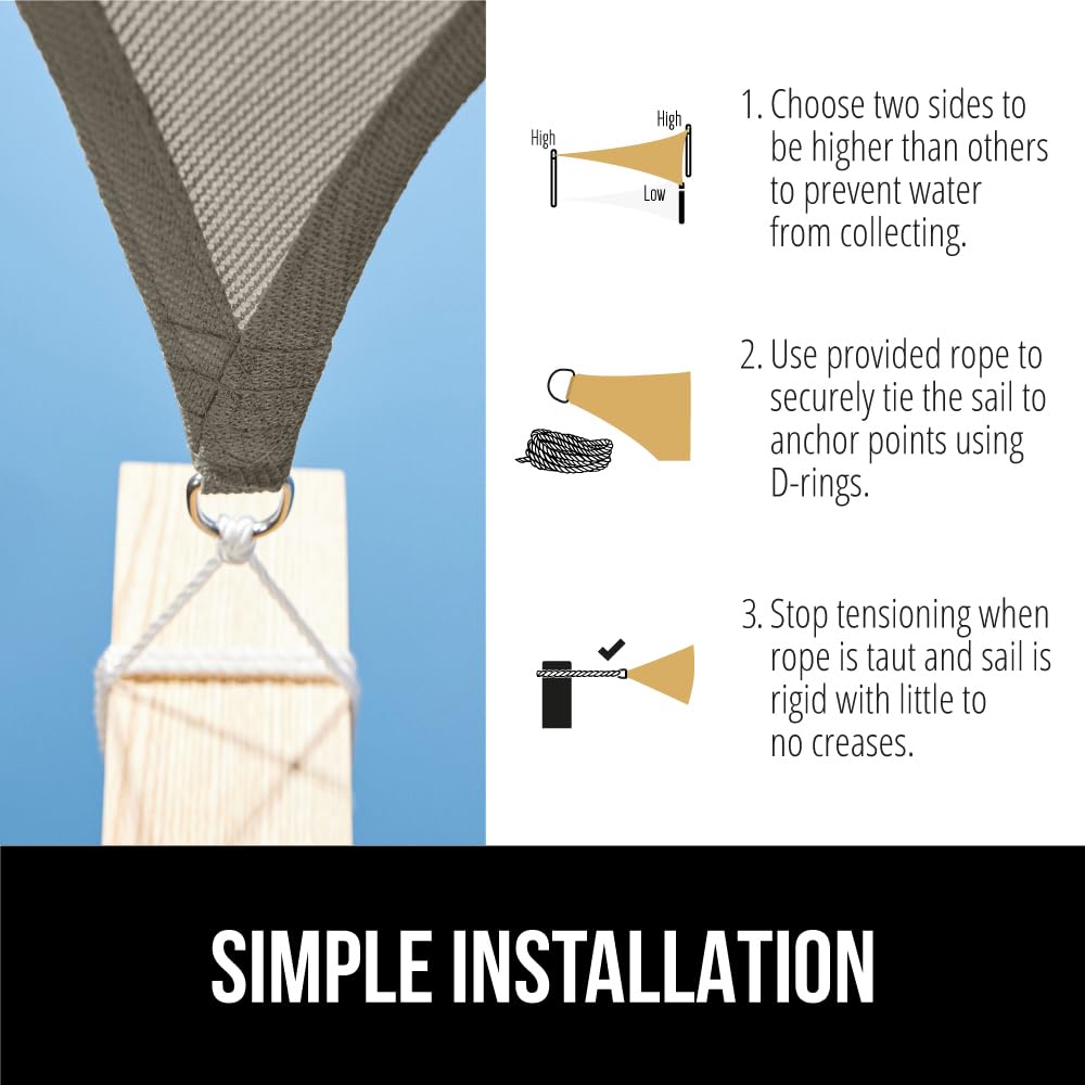 GORILLA GRIP toldo sobre piscina que reduce luz directa y calor